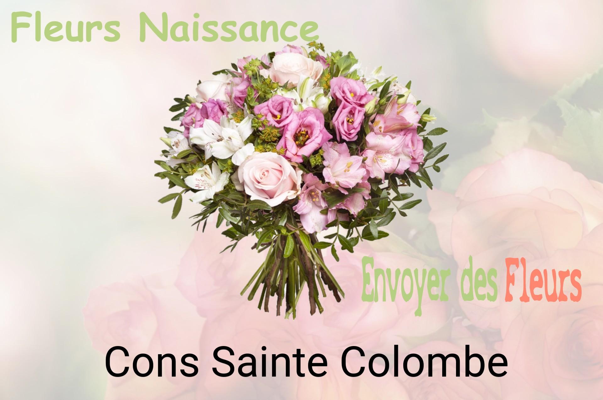 Bouquet de fleurs de naissance livré à Cons-Sainte-Colombe